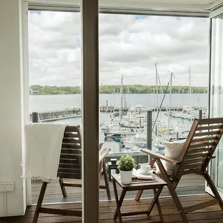 Fewo1846 - Baltic Lodge - Komfortable Maisonettewohnung Mit 3 Schlafzimmern, Balkon Und Blick Auf Die Marina Sonwik Flensburgo Exterior foto